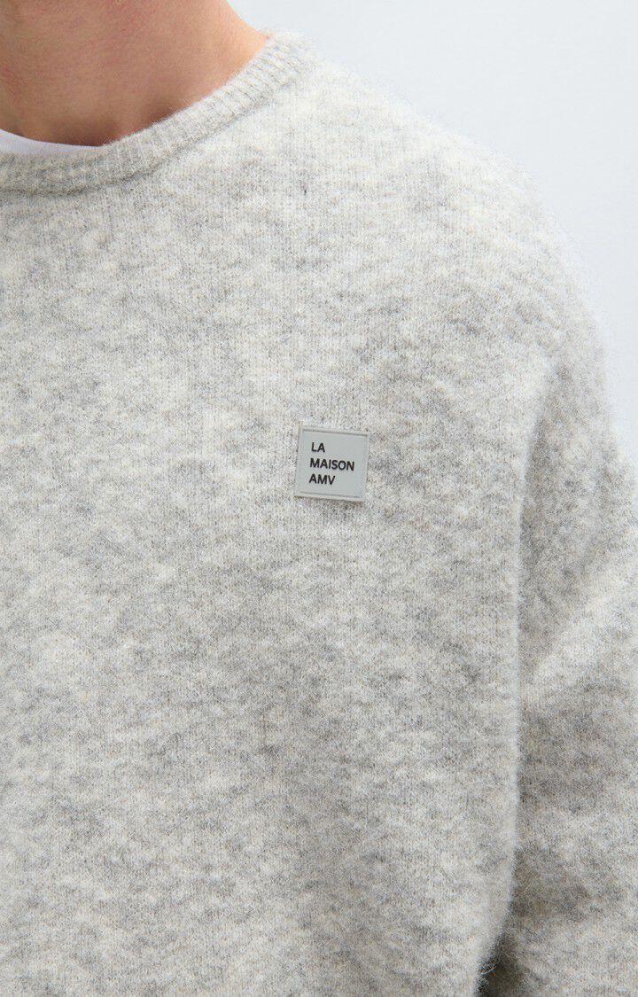 American Vintage Pullover Vito Herren hellgrau meliert